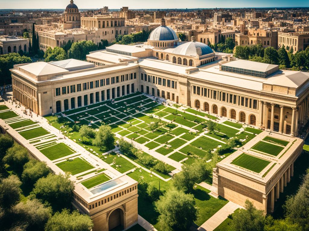 Imagem da Biblioteca de Alexandria